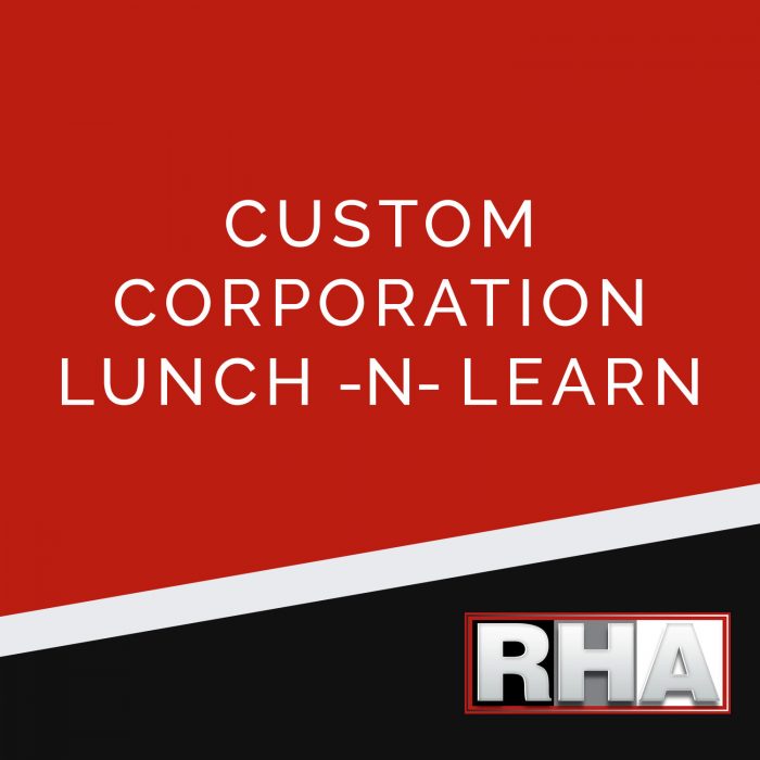 Renata Hannah Academy, LLC Presents <br />Custom Corporation Lunch -N- Learn!